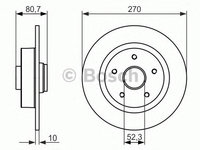 Disc frana punte spate RENAULT MEGANE II 05- 2,0DCI - Cod intern: W20140878 - LIVRARE DIN STOC in 24 ore!!!