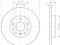 Disc frana punte spate SAAB 9-3 combi (YS3F) - OEM - MAXGEAR: 19-0813 - W02116439 - LIVRARE DIN STOC in 24 ore!!!