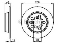 Disc frana punte spate SEAT ALHAMBRA (710, 711) - OEM - MAXGEAR: 19-0776MAX - W02307832 - LIVRARE DIN STOC in 24 ore!!!