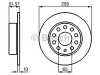 Disc frana punte spate SEAT LEON (1M1) - OEM - MAXGEAR: 19-0839MAX - W02157807 - LIVRARE DIN STOC in 24 ore!!!