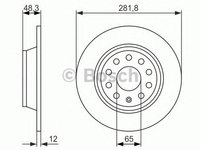 Disc frana punte spate SEAT Mii (KF1_) - OEM - MAXGEAR: 19-1229MAX - W02747220 - LIVRARE DIN STOC in 24 ore!!!