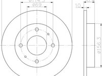 Disc frana punte spate SMART FORFOUR (454) - OEM - MAXGEAR: 19-1955 - W02747204 - LIVRARE DIN STOC in 24 ore!!!