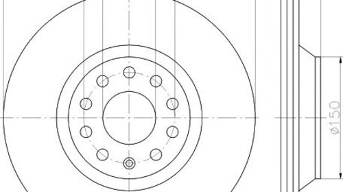 Disc frana punte spate VOLKSWAGEN CADDY Mk II