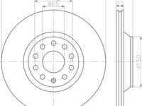 Disc frana punte spate VOLKSWAGEN GOLF VII combi (BA5) - Cod intern: W20140689 - LIVRARE DIN STOC in 24 ore!!!