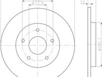 Disc frana punte spate VOLKSWAGEN ROUTAN - OEM - MAXGEAR: 19-2275 - W02746989 - LIVRARE DIN STOC in 24 ore!!!