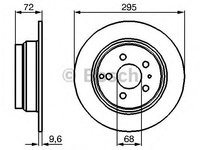 Disc frana punte spate VOLVO C70 I cupe - OEM - MAXGEAR: 19-0975MAX - W02746696 - LIVRARE DIN STOC in 24 ore!!!