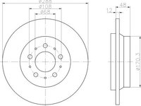 Disc frana punte spate VOLVO V70 III (BW) - OEM - MAXGEAR: 19-1022 - W02157849 - LIVRARE DIN STOC in 24 ore!!!