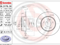 Disc frana puntea spate (08517831 ABS) CHRYSLER,MERCEDES-BENZ