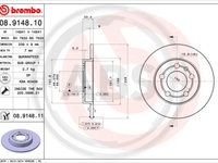 Disc frana puntea spate (08914811 ABS) AUDI,SKODA,VW