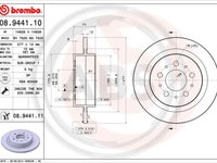 Disc frana puntea spate (08944111 ABS) VOLVO