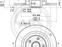 Disc frana puntea spate (08A23910 ABS) RENAULT