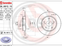 Disc frana puntea spate (08A91211 ABS) TOYOTA