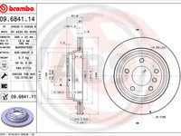 Disc frana puntea spate (09684111 ABS) ALPINA,BMW