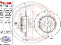 Disc frana puntea spate (09721721 ABS) DAIMLER,JAGUAR