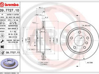 Disc frana puntea spate (09772711 ABS) BMW,BMW (BRILLIANCE)