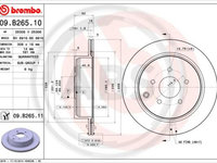 Disc frana puntea spate (09B26511 ABS) INFINITI,NISSAN,NISSAN (DFAC)