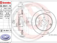 Disc frana puntea spate (09B54111 ABS) FORD USA,LINCOLN,MAZDA,MAZDA (FAW)