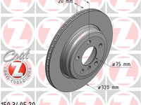 Disc frana puntea spate (150340520 ZIMMERMANN) BMW,BMW (BRILLIANCE)