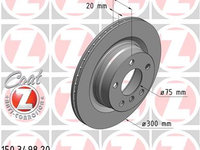 Disc frana puntea spate (150349820 ZIMMERMANN) BMW