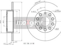 Disc frana puntea spate (191058 MAXGEAR) AUDI,SEAT,SKODA,SKODA (SVW),VW