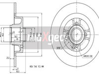 Disc frana puntea spate (191910 MAXGEAR) RENAULT