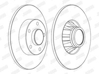 Disc frana puntea spate (562211JC1 JURID) NISSAN,OPEL,RENAULT,VAUXHALL