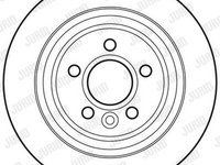 Disc frana puntea spate (562741JC JURID) OPEL,VOLVO