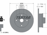 Disc frana puntea spate (92041803 TEXTAR) SEAT,VW