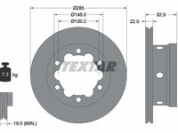 Disc frana puntea spate (92089803 TEXTAR) MERCEDES-BENZ,VW