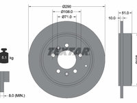 Disc frana puntea spate (92112000 TEXTAR) PEUGEOT