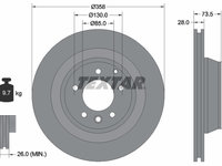 Disc frana puntea spate (92151403 TEXTAR) AUDI,PORSCHE,VW