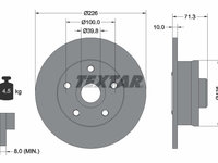 Disc frana puntea spate (92153800 TEXTAR) SEAT,VW