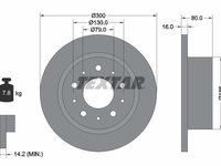 Disc frana puntea spate (92157600 TEXTAR) Citroen,FIAT,OPEL,PEUGEOT,RAM,VAUXHALL