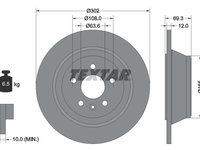 Disc frana puntea spate (92168400 TEXTAR) VOLVO,VOLVO (CHANGAN)