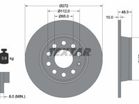 Disc frana puntea spate (92224903 TEXTAR) AUDI,AUDI (FAW),CUPRA,FORD,JETTA,SEAT,SKODA,SKODA (SVW),VW,VW (FAW),VW (SVW)