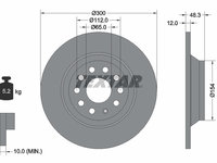 Disc frana puntea spate (92255403 TEXTAR) AUDI,AUDI (FAW),FORD,SEAT,SKODA,SKODA (SVW),VW,VW (FAW),VW (SVW)