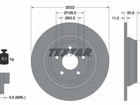 Disc frana puntea spate (92268703 TEXTAR) FORD,FORD (CHANGAN),FORD AUSTRALIA,LINCOLN