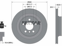 Disc frana puntea spate (92274503 TEXTAR) BMW,BMW (BRILLIANCE),MINI,ZINORO