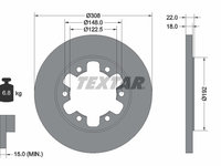 Disc frana puntea spate (92275803 TEXTAR) FORD,FORD AUSTRALIA