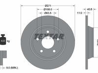 Disc frana puntea spate (92303503 TEXTAR) FORD,FORD AUSTRALIA