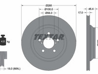 Disc frana puntea spate (92309303 TEXTAR) SUBARU