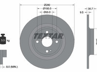 Disc frana puntea spate (92320003 TEXTAR) ABARTH,FIAT,MAZDA