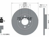 Disc frana puntea spate (92325903 TEXTAR) Citroen,DS,OPEL,PEUGEOT,VAUXHALL