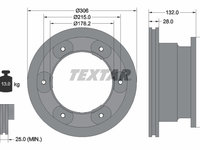 Disc frana puntea spate (93177703 TEXTAR) IVECO