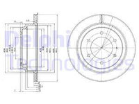 Disc frana puntea spate (BG3353 DELPHI) ISUZU,OPEL,VAUXHALL