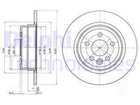 Disc frana puntea spate (BG3550 DELPHI) ROVER