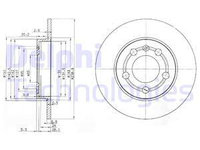 Disc frana puntea spate (BG3738 DELPHI) AUDI,SKODA,VW