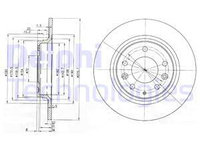 Disc frana puntea spate (BG3875C DELPHI) MAZDA