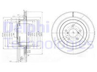 Disc frana puntea spate (BG3931 DELPHI) SUBARU