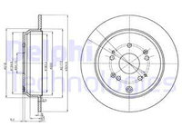 Disc frana puntea spate (BG4064C DELPHI) HONDA